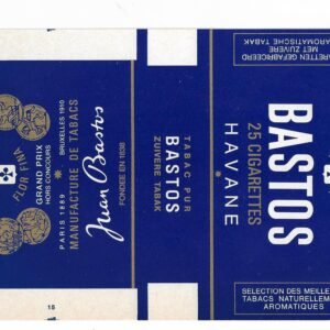 MARQUILLA BASTOS 25 CIGARRILLOS BÉLGICA