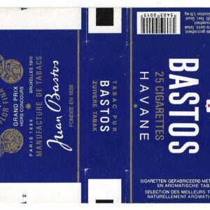 MARQUILLA BASTOS 25 CIGARRILLOS BÉLGICA