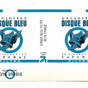 MARQUILLA GAULOISES DISQUE BLEU 20 CIGARRILLOS SUIZA