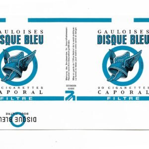 MARQUILLA GAULOISES DISQUE BLEU 20 CIGARRILLOS SUIZA