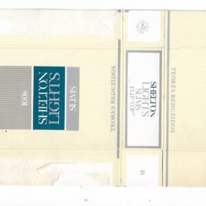 MARQUILLA SHELTON LIGHTS 20 CIGARRILLOS BRASIL BOX