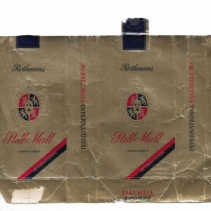 MARQUILLA PALL MALL 20 CIGARRILLOS HOLANDA