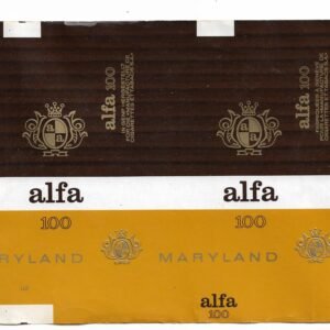 MARQUILLA ALFA 100s 20 CIGARRILLOS SUIZA