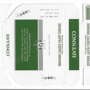 MARQUILLA CONSULATE 20 CIGARRILLOS DE AUSTRALIA BOX