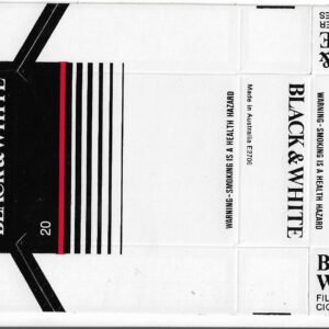 MARQUILLA BLACK & WHITE 20 CIGARRILLOS DE AUSTRALIA BOX