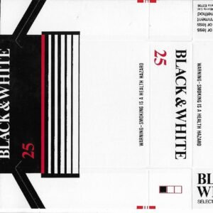 MARQUILLA BLACK & WHITE 25 CIGARRILLOS DE AUSTRALIA BOX