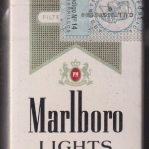 PAQUETE LLENO MARLBORO LIGHTS 20 CIGARRILLOS RUBIOS