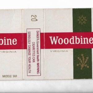 MARQUILLA WOODBINE 20 CIGARRILLOS INDUSTRIA INGLATERRA BOX