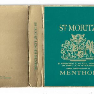 MARQUILLA ST MORITZ 20 CIGARRILLOS INDUSTRIA INGLATERRA BOX