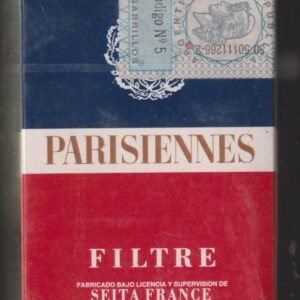 PAQUETE LLENO PARASIENNES 20 CIGARRILLOS NEGROS