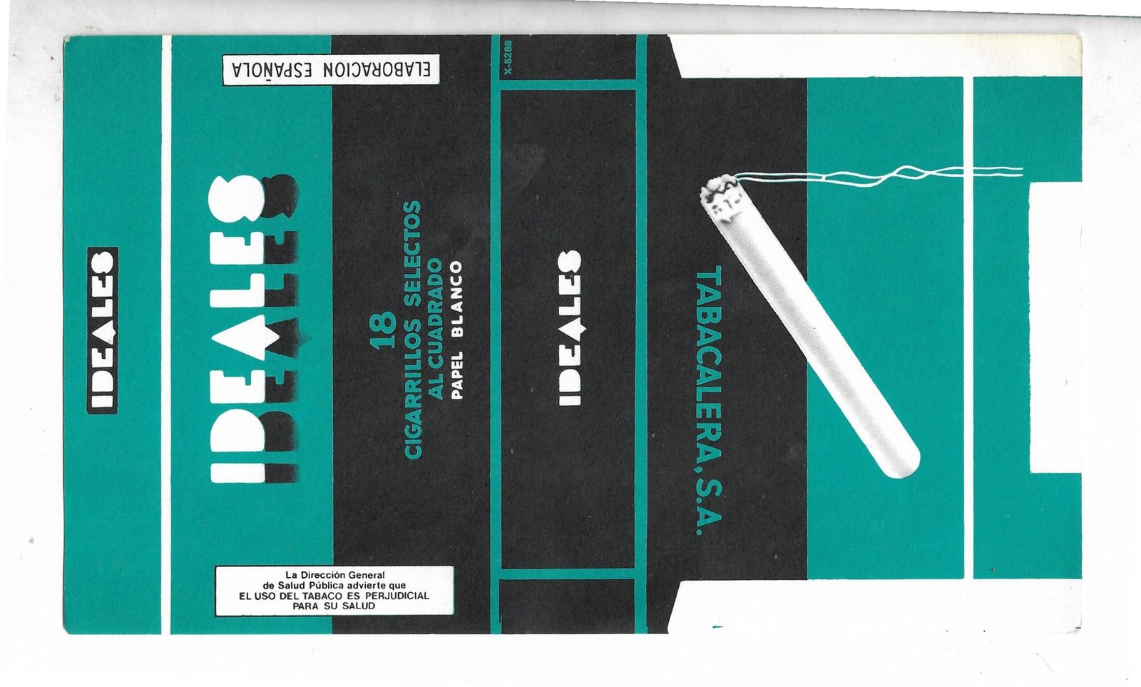 MARQUILLA IDEALES 18 CIGARRILLOS INDUSTRIA INGLATERRA SOFT