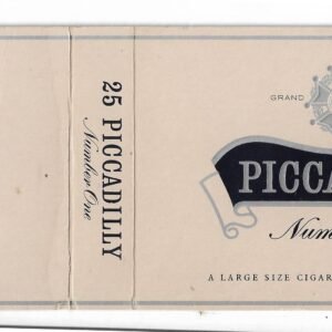 MARQUILLA PICCADILLY NUMBER ONE 25 CIGARRILLOS INDUSTRIA INGLATERRA BOX