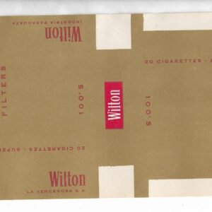 MARQUILLA WILTON 100´S 20 CIGARRILLOS INDUSTRIA PARAGUAYA SOFT