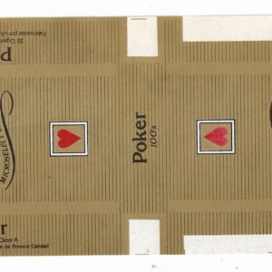 MARQUILLA POKER 100´S 20 CIGARRILLOS INDUSTRIA PARAGUAYA SOFT