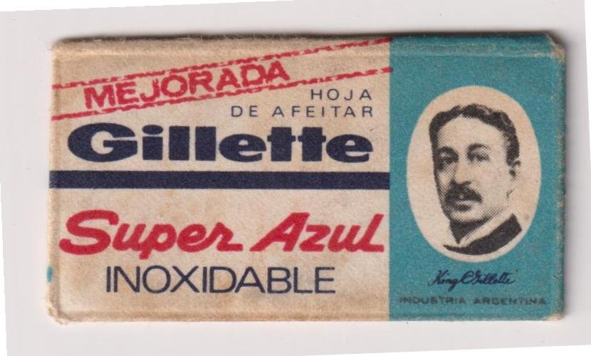 HOJA DE AFEITAR GILLETTE SUPER AZUL INOXIDABLE