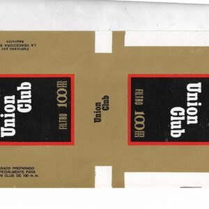MARQUILLA UNION FILTRO 100mm 20 CIGARRILLOS INDUSTRIA PARAGUAY SOFT