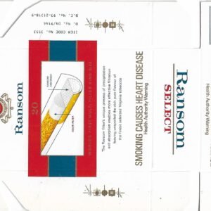 MARQUILLA RANSOM SELECT 20 CIGARRILLOS DE AUSTRALIA BOX
