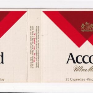 MARQUILLA ACCORD 25 CIGARRILLOS INDUSTRIA CANADA SOFT