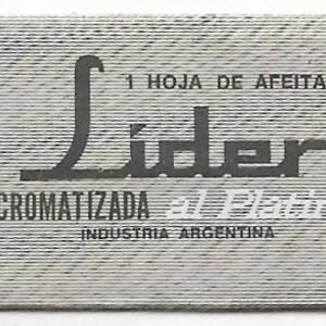 HOJA DE AFEITAR LIDER CROMATIZADA AL PLATINO