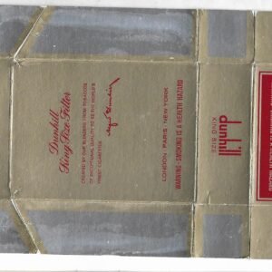 MARQUILLA DUNHILL KING SIZE 20 CIGARRILLOS DE AUSTRALIA BOX