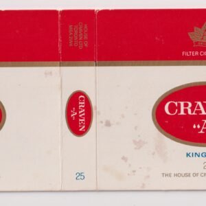 MARQUILLA CRAVEN ´´A ´´ 25 CIGARRILLOS INDUSTRIA CANADA SOFT