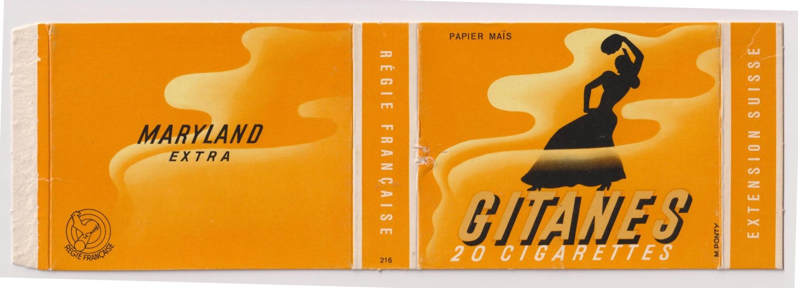 MARQUILLA GITANES 20 CIGARRILLOS INDUSTRIA CANADA SOFT