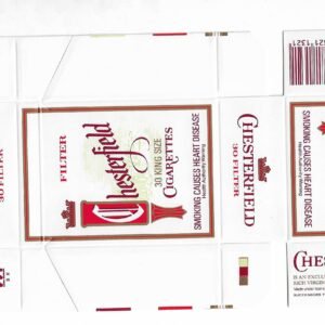 MARQUILLA CHESTERFIELD 30 CIGARRILLOS DE AUSTRALIA BOX