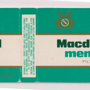 MARQUILLA MACDONALD MENTHOL 25 CIGARRILLOS INDUSTRIA CANADA SOFT