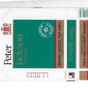 MARQUILLA PETER JACKSON MENTHOL15 CIGARRILLOS DE AUSTRALIA BOX