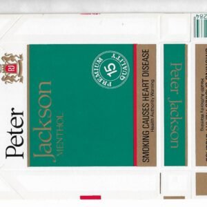 MARQUILLA PETER JACKSON MENTHOL15 CIGARRILLOS DE AUSTRALIA BOX