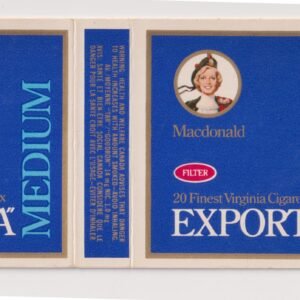 MARQUILLA MACDONALD EXPORT ´´A´´ 20 CIGARRILLOS INDUSTRIA CANADA SOFT