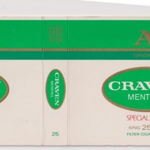 MARQUILLA CRAVEN MENTHOL 25 CIGARRILLOS INDUSTRIA CANADA SOFT