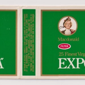 MARQUILLA MACDONALD EXPORT ´´A´´ 25 CIGARRILLOS INDUSTRIA CANADA SOFT