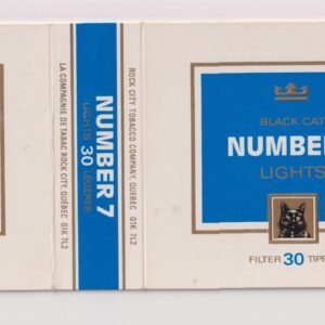 MARQUILLA BLACK CAT NUMBER 7 30 CIGARRILLOS INDUSTRIA CANADA SOFT