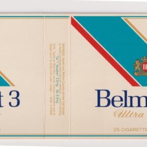 MARQUILLA BELMONT 3 ULTRA LIGHT 25 CIGARRILLOS INDUSTRIA CANADA SOFT