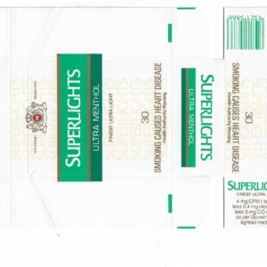 MARQUILLA PHILIP MORRIS SUPERLIGHTS 30 CIGARRILLOS DE AUSTRALIA BOX