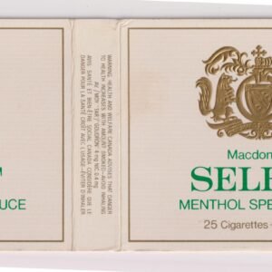 MARQUILLA MACDONALD SELECT MENTHOL SPECIAL MILD 25 CIGARRILLOS INDUSTRIA CANADA SOFT