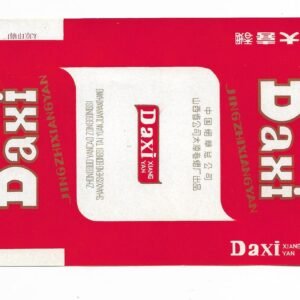 MARQUILLA DAXI XIAN YAN 20 CIGARRILLOS INDUSTRIA CHINA SOFT