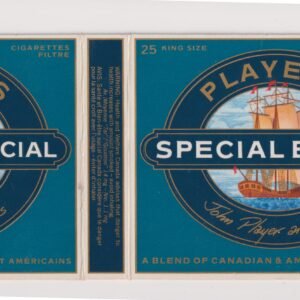MARQUILLA PLAYER´S SPECIAL BLEND 25 CIGARRILLOS INDUSTRIA CANADA SOFT