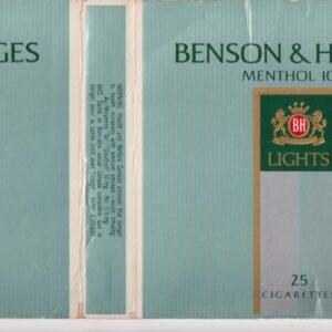 MARQUILLA BENSON & HEDGES MENTHOL 100 25 CIGARRILLOS INDUSTRIA CANADA SOFT