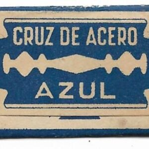 HOJA DE AFEITAR CRUZ DE ACERO AZUL