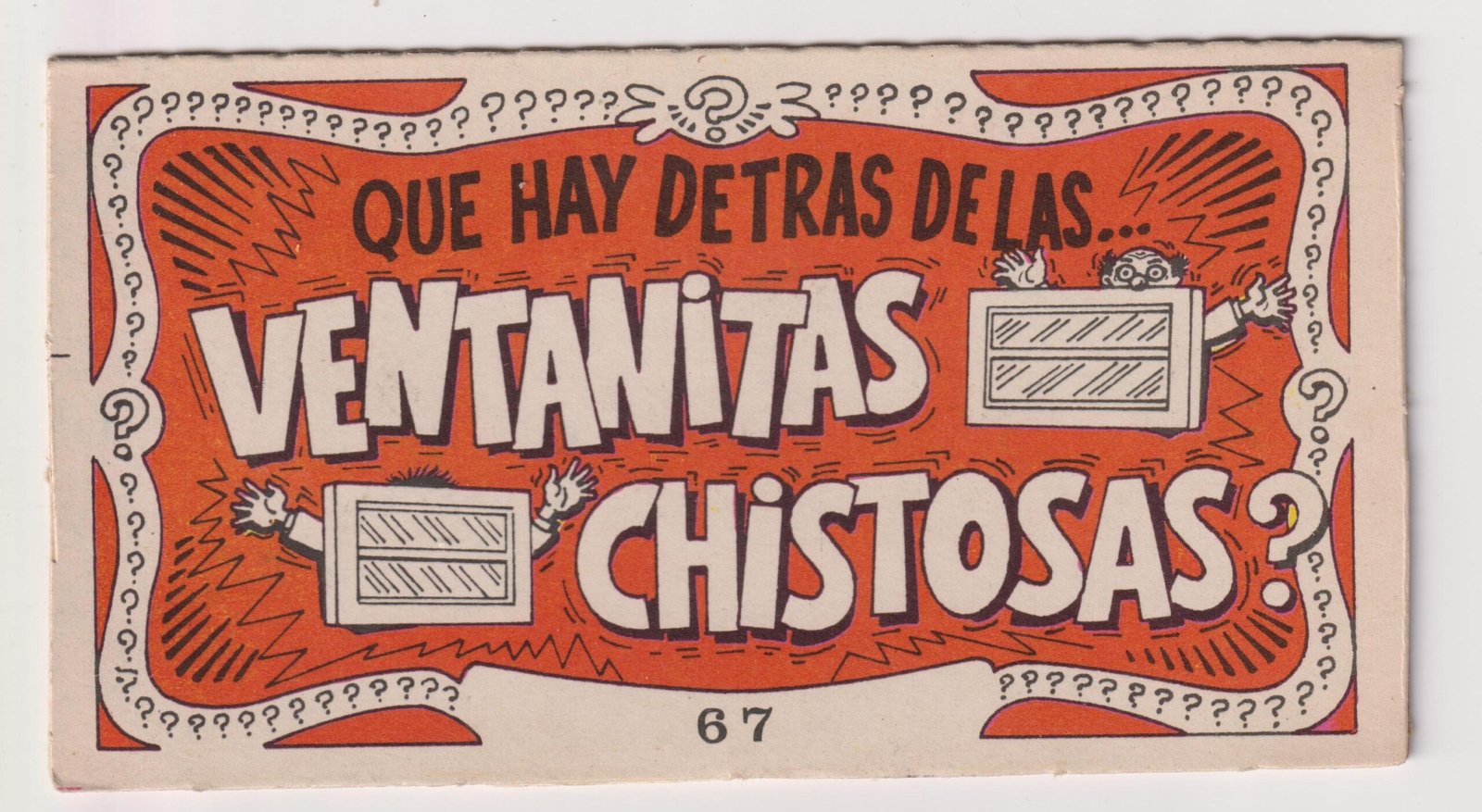 FIGURITA TARJETA VENTANITAS CHISTOSAS N°67