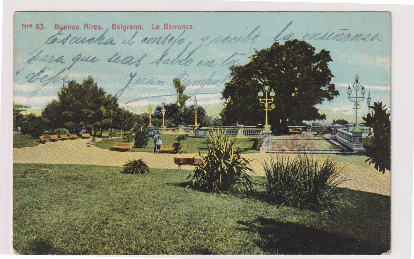 POSTAL N°63 BUENOS AIRES. BELGRANO. LA BARRANCA