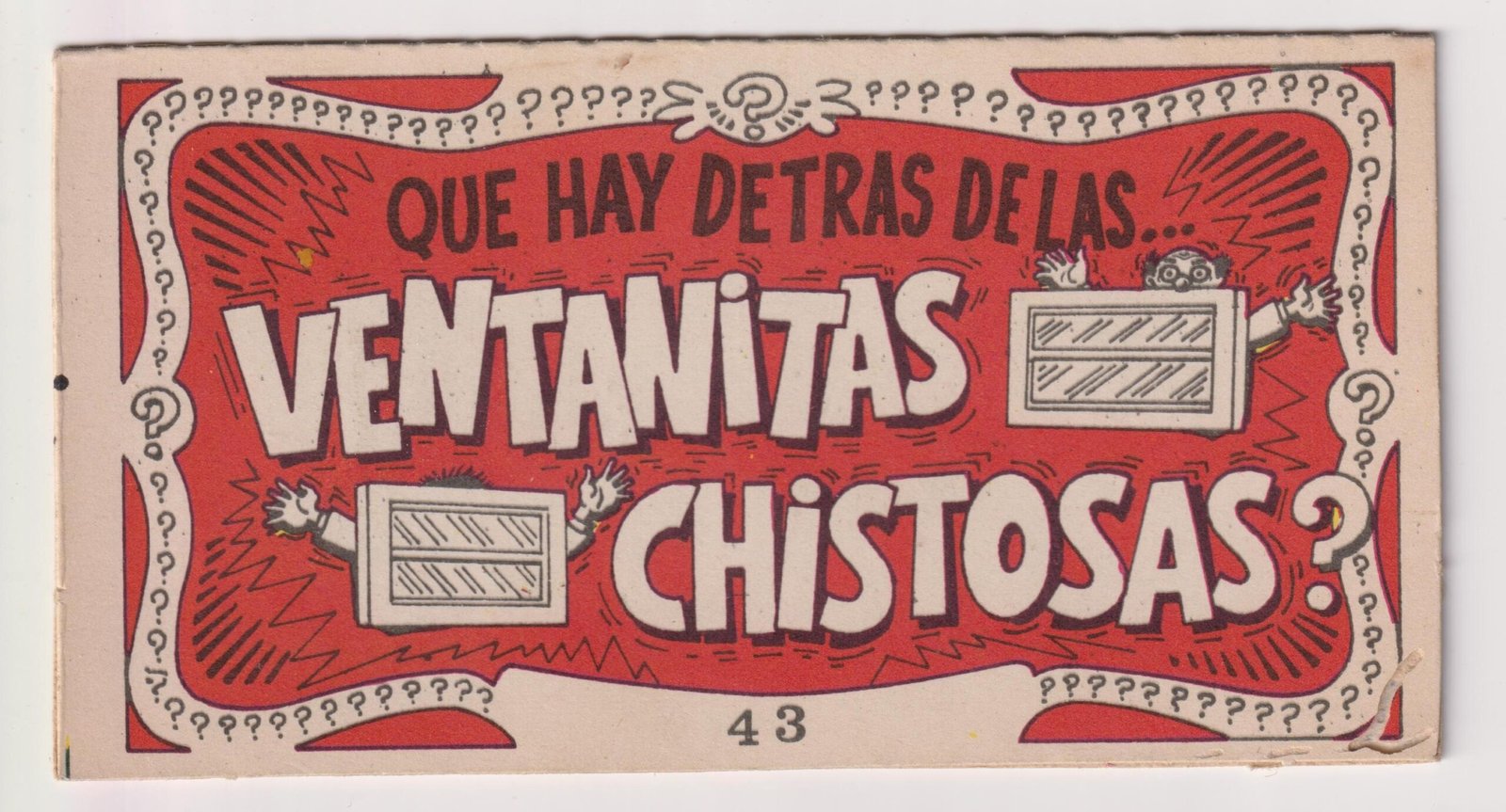 FIGURITA TARJETA VENTANITAS CHISTOSAS N°43