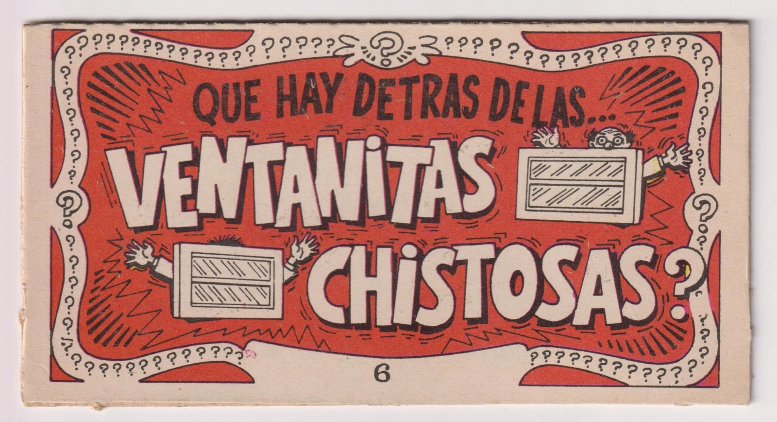 FIGURITA TARJETA VENTANITAS CHISTOSAS N°6