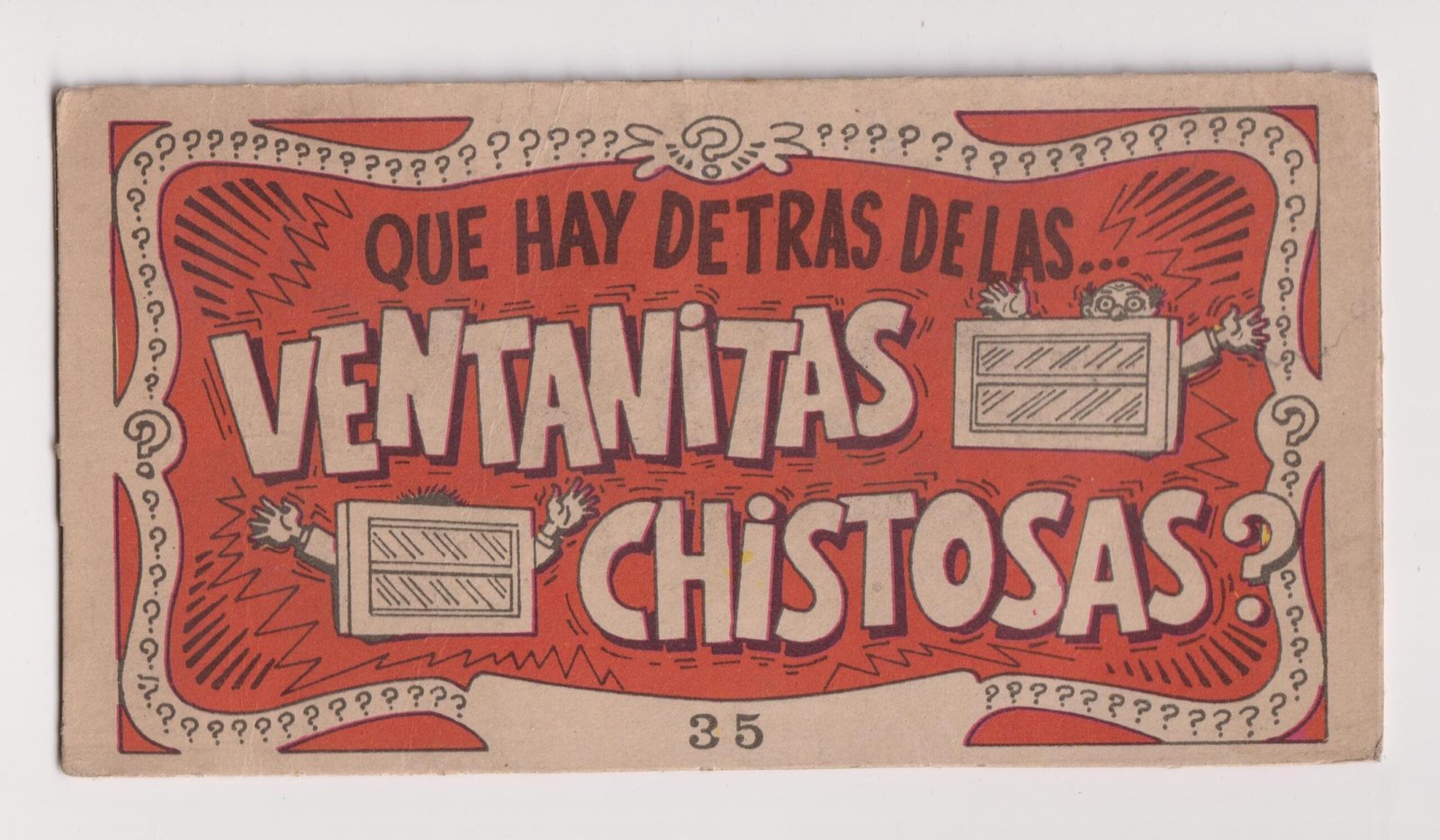 FIGURITA TARJETA VENTANITAS CHISTOSAS N°35
