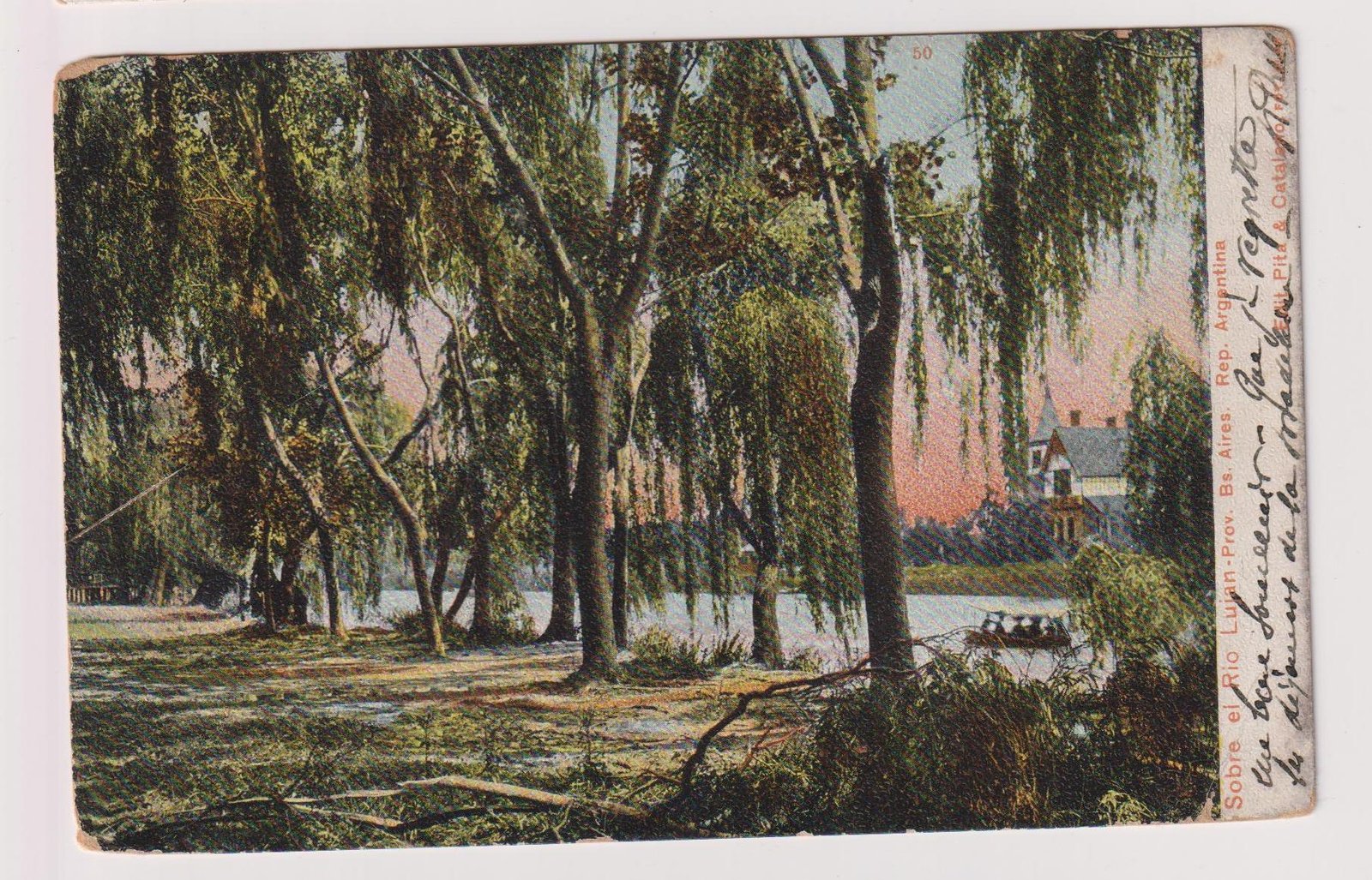 POSTAL N°50. SOBRE EL RIO DE LUJAN - BUENOS AIRES - REP. ARGENTINA