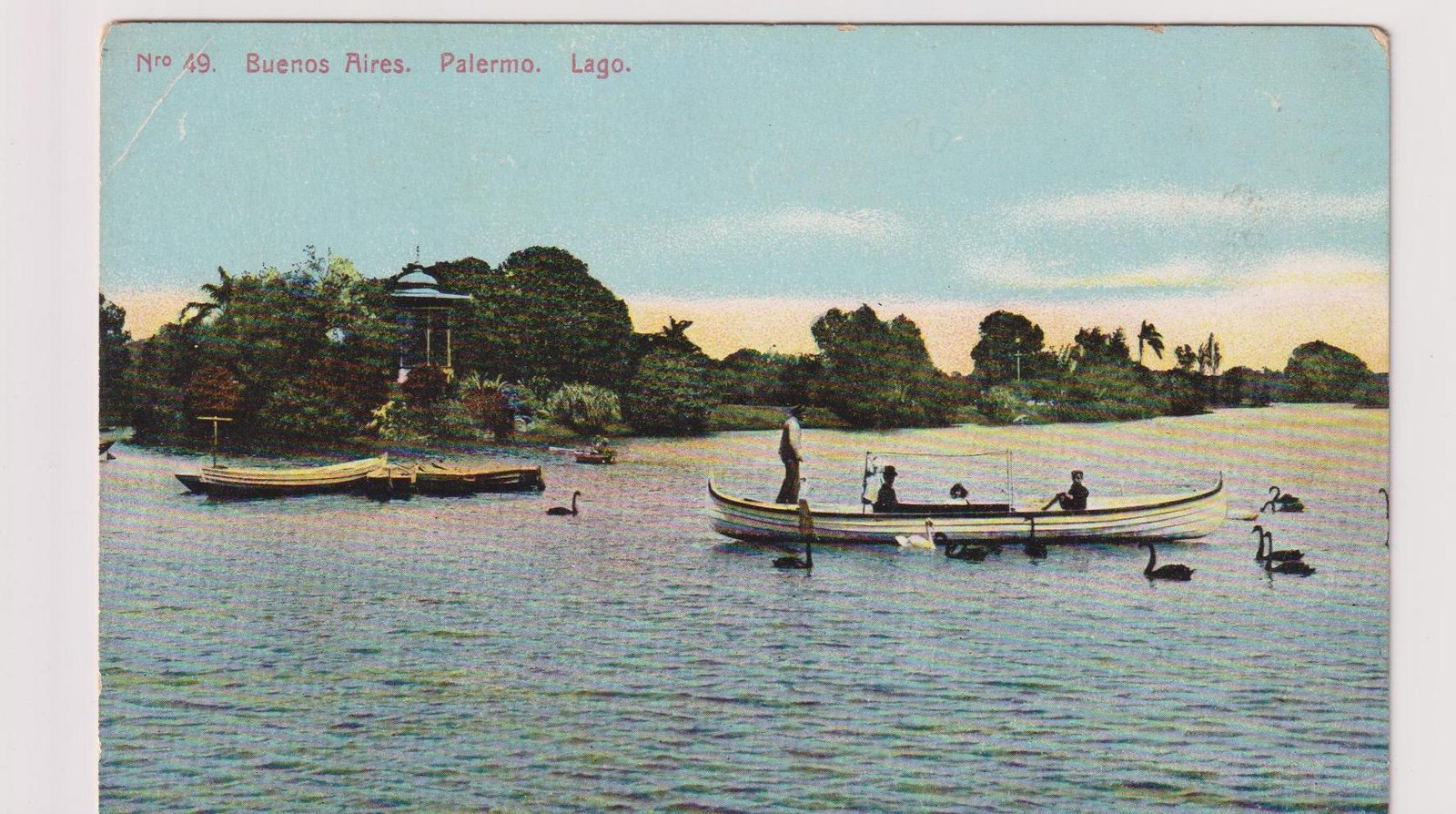 POSTAL N°49. BUENOS AIRES. PALERMO. LAGO.