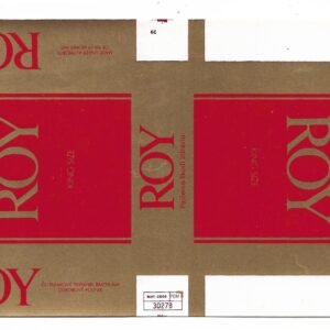 MARQUILLA ROY 20 CIGARRILLOS INDUSTRIA CHECOSLOVAQUIA SOFT