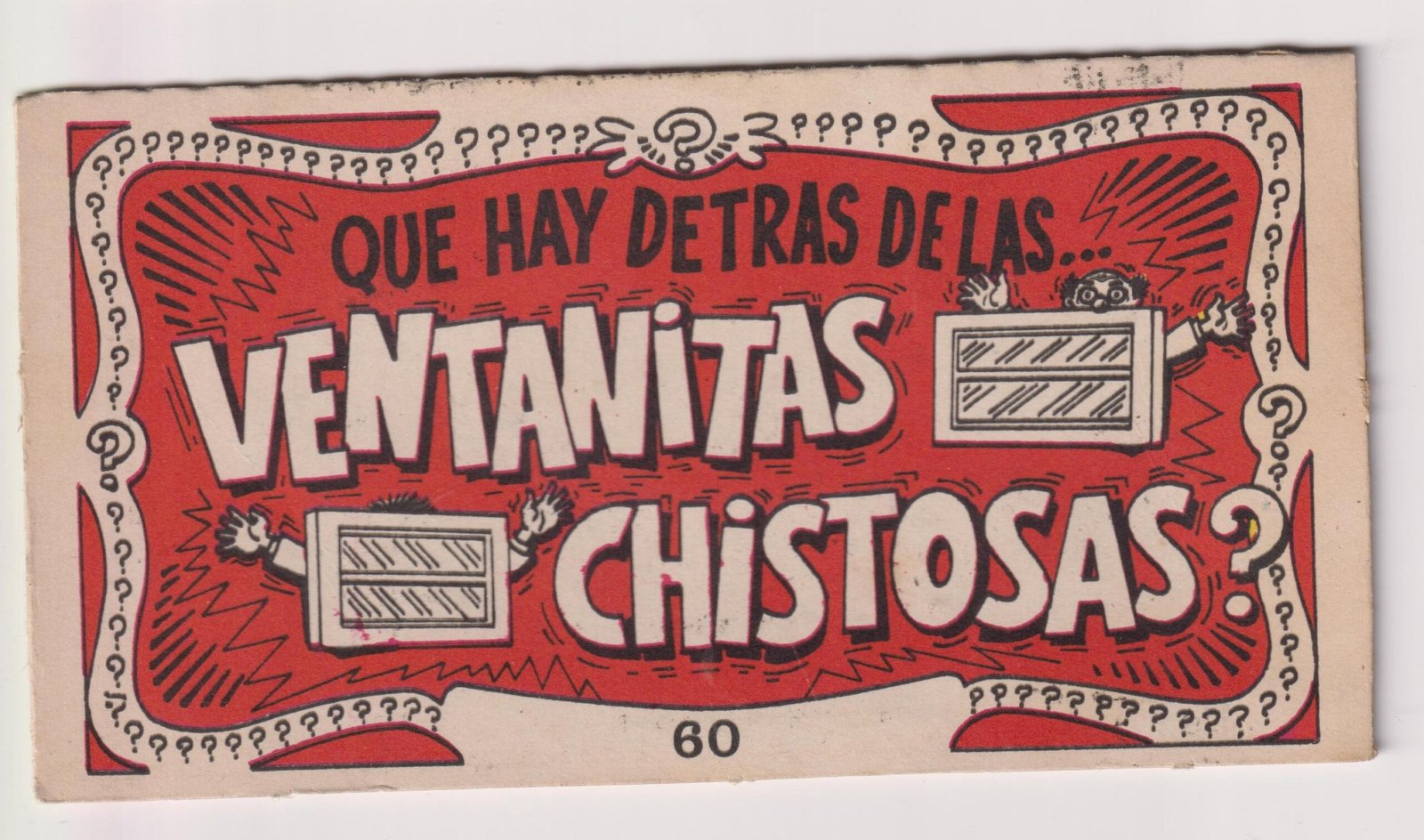 FIGURITA TARJETA VENTANITAS CHISTOSAS N°60